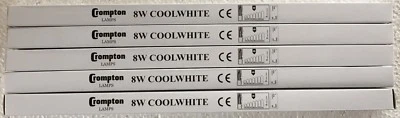 5 x 12 inch 8w tubes T5 Caravan - Emergency lighting 4000K COOL WHITE CROMPTON