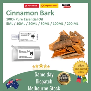 100% Pure Essential Oil Cinnamon Bark 5 ml 10 ml 50 ml 100 ml 200ml - Picture 1 of 6