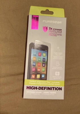 PureGear HD Tempered Glass Screen Protector for Apple iPhone 8/7/6s/6 - NIB - Image 1 of 2