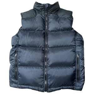 Polo Ralph Lauren Kids Uni-Sex Size 8 Navy Blue Classic Down Puffer Vest - Picture 1 of 7
