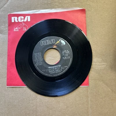 Daryl Hall John Oates Private Eyes/Tell Me What You Want 1981 Rca 45 - Image 1 of 3