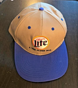 Miller Lite "A True Pilsner Beer" Snap Back Cap - Picture 1 of 4