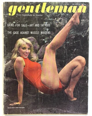 GENTLEMAN Magazine (Apr 1961) VIKKI DOUGAN Harrison Marks Vintage Pinup Girlie - Image 1 of 4