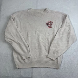 Vintage Muskat San Francisco 49ers Strick Beige Pullover Langarm Herren Large - Bild 1 von 10