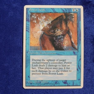 1995 MTG Magic The Gathering Fourth Edition: Power Leak (mtg156) Drew Tucker - Picture 1 of 2