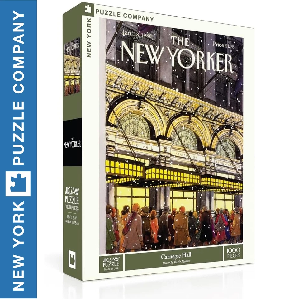 CARNEGIE HALL New York Puzzle Company 1000pc Random Cut Jigsaw NPZNY2559 - Image 1 of 4