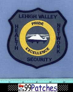 LEHIGH VALLEY HEALTH NETWORK PENNSYLVANIA Hospital Police Patch HELICOPTER 8H - Picture 1 of 1