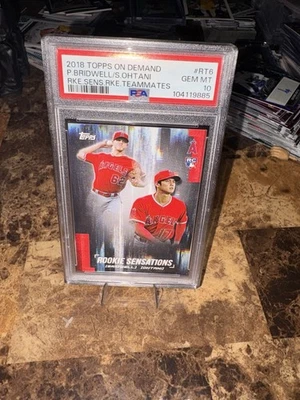 2018 Topps On Demand Rookie Sensations compañeros de equipo Shohei Ohtai Bridwell RC PSA 10 Foto 1 de 2