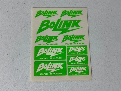 Bolink 1/10 1/12 RC R/C Cars Hot Fluoro Green Logo Vintage Sticker Decal NEW NOS - Image 1 of 3