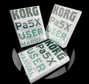 Korg Pa5X Manual: 1800Pages - Full Color - 3 Books Coil Bound - Lays Flat - Imagen 1 de 5