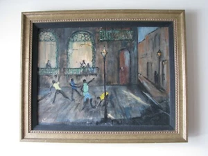Framed Wm. A. Cummings 1953 Oil On Canvas Cultural Impressionist Painting - Picture 1 of 6