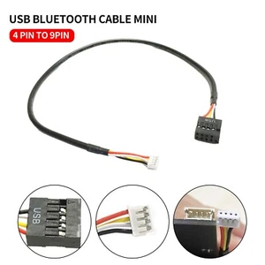 Cable USB 4 pines a 9 pines cabezal 31 cm para tarjeta de escritorio BCM94360CD PCI-e PmlpWUnVir - Imagen 1 de 7