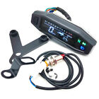 Motorcycle LCD Digital Speedometer Odometer Tachometer Gauge Meter With Bracket 