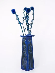 Blue Porcelain Vase - Havanna - Carl-Harry Stålhane Rörstrand Midcentury Vintage - Picture 1 of 5