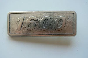 1600 sigle embleme logo insigne monogramme voiture an aluminium - Picture 1 of 2