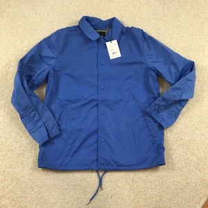 Theory Classic Coach Jacket Mens Large Blue Snap - Picture 1 of 7