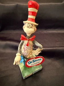 Figura Jim Shore Dr Seuss El gato en el sombrero con paraguas y pez 6006239 - Imagen 1 de 5