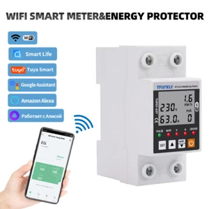 63A Tuya WiFi Smart Earth Leakage Over Under Voltage Protector Relay Switch - Bild 1 von 8
