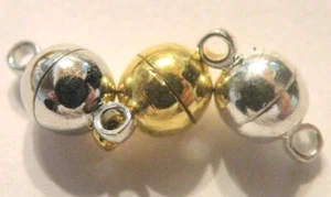 SALE * 30 clsaps $15 , free s/h ,  11 X 6 mm  silver, gold  platinum ,  30 total - Picture 1 of 1