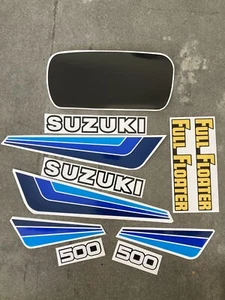 Suzuki DR500 1983 Full Decal Set / Sticker Kit / Graphics Kit - Picture 1 of 14