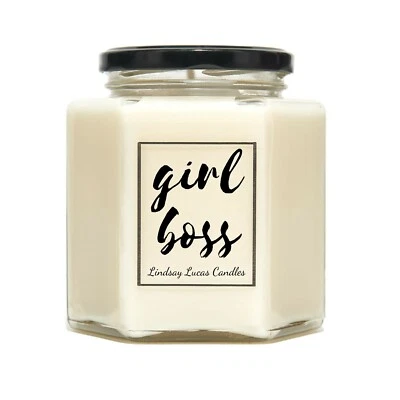 Girl Boss Candle, Candles, Candle, Scented Candle, Inspo Gift, Motivational Gift - Image 1 of 4