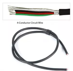 1 Feet Genuine Tinned Copper 4-Conductor Shielded Pickup Wire Quality & Ground - Bild 1 von 2