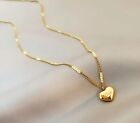 Love Pendant Stainless Steel golden color necklace for women