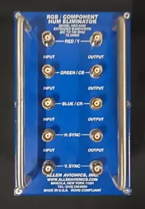 Allen Avionics HEC-5000 5-Channel Video Humbucker RGB Component Hum Eliminator - Picture 1 of 4