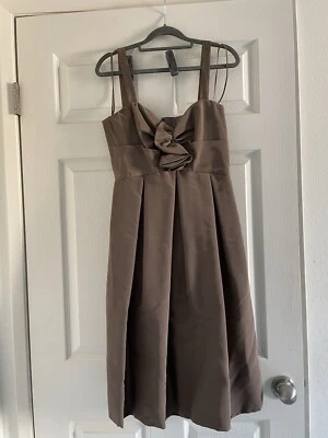 Oscar de La Renta  Pretty Brown Cocktail Dress. Size 6  - Image 1 of 3