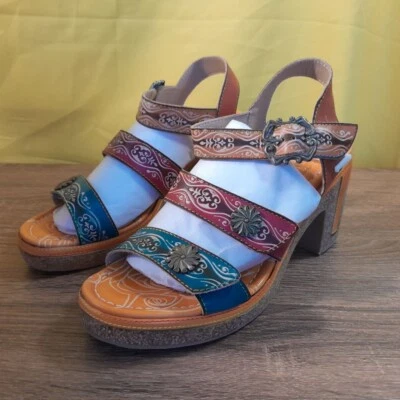 Spring Step L'Artiste IHANA Strap Sandals Heel NIB Women SIZES Shoes SH11 - Image 1 of 4