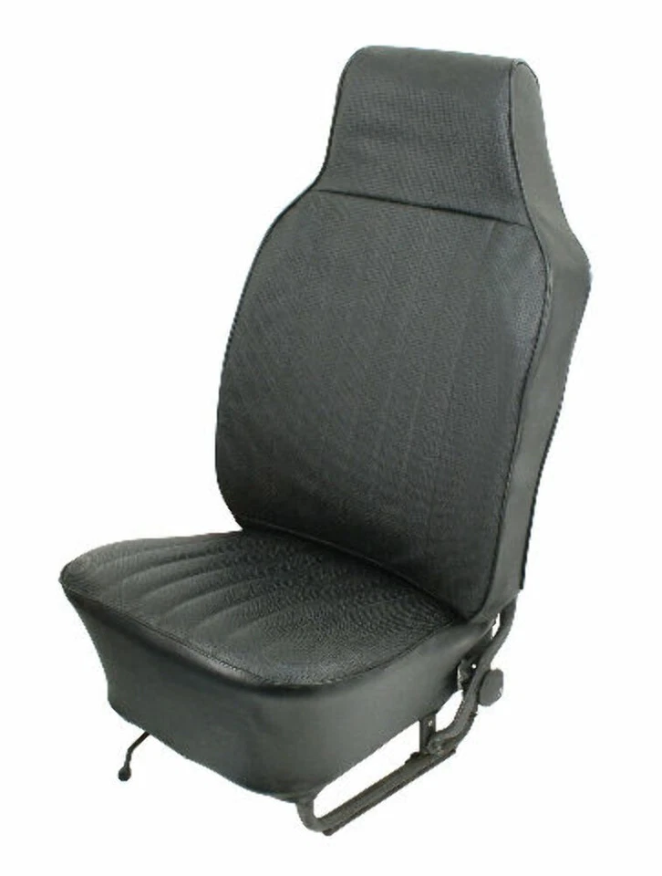 EMPI 4636 - Black Slip-On Vinyl Seat Cover Kit - Front & Rear for VW Bug 58-64 - Image 1 of 2