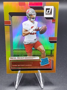 Rachaad White Buccaneers 2022 Donruss oro a prova di pressa olografia premium rookie - Foto 1 di 1