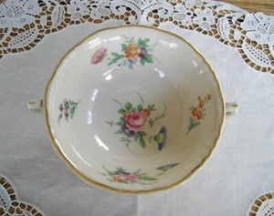 Tazón de sopa crema vintage Aberdeen China 2 asas flores ~ - Imagen 1 de 8