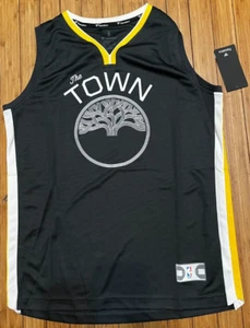 NBA Golden State Warriors The Town Black Fanatics Replica Jersey Youth XL NWT - Picture 1 of 5