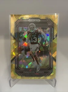 2023 Panini Prizm Draft Picks Emmanuel Forbes #180 RC Gold Ice PRIZM Rookie - Picture 1 of 2