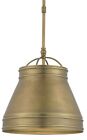Lumley - 1 Light Pendant-Antique Brass Finish Chandeliers Currey and Company