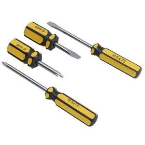 4-tlg Schraubendreher Set Schlitz / Flach / Kreuzschlitz mit ergonomischen Griffen SIL92 - Bild 1 von 6