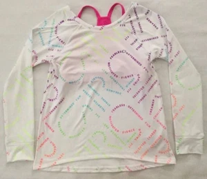 NWT Girl's Youth Gap Kids GapFit Long Sleeve Shirt With Bra Small 451199 MSRP$40 - Picture 1 of 4
