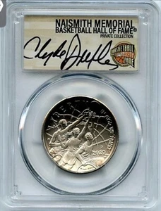 RARE POP-10 IN THE WORLD Clyde Drexler FDOI 2020 D MS70 HOF PCGS 50c - Picture 1 of 7