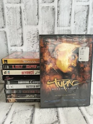 Lot of 10 DVD's 90's 2000's Hip Hop Rap Drama Tupac Beyonce Selena R. Kelly - Image 1 of 3