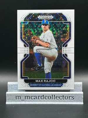 Max Rajcic 2022 Panini Prizm Draft Picks #PDP187 White Donut Circles Prizms /50  - Image 1 of 2