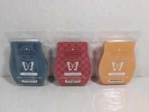 Scentsy 3er Set Wachsriegel Neu Perfekt Granatapfel Mystery Man Sunkissed Cirtus - Bild 1 von 8