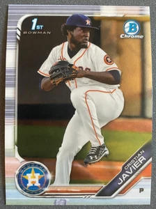 2019 Bowman Prospect Chrome Cristian Javier 1st Bowman #BCP-32 Houston Astros - Picture 1 of 2