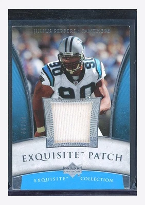 2006 Upper Deck Exquisite Julius Peppers Patch 46/50 #EP-JP Panthers - Image 1 of 3
