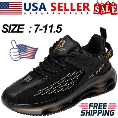 Men's Breathable Non-slip Sport Shoes Casual Athletic Running Hiking Size 7-11.5 - Image 1 of 4