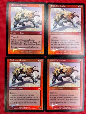 MTG Foil 4X Shaleskin Bruiser X4 Onslaught Magic - MP/PL - Image 1 of 2