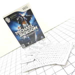 Michael Jackson The Experience Nintendo Wii Videospiel mit Glitzerhandschuh - Bild 1 von 4