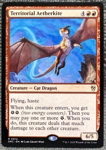 Territorial Aetherkite Commander: Aetherdrift Regular 0012 Rare MTG - Picture 1 of 2