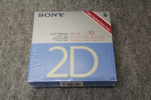 Sony MD-2D 5.25" 5-1/4" 360 KB Floppy Floppies Box Of 10 New Sealed NIB - Picture 1 of 4