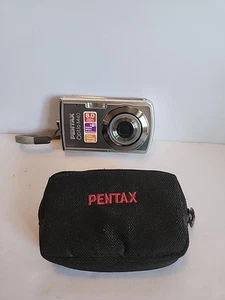 Pentax Optio M40 Digital Camera Silver W/Case No Charger/SD Card See Desc/Pics - Picture 1 of 8